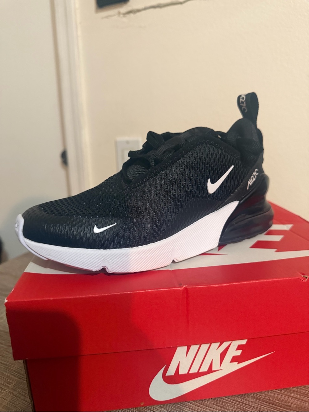 Nike Men’s Slip-On Air Cushion Sneakers — Black/White